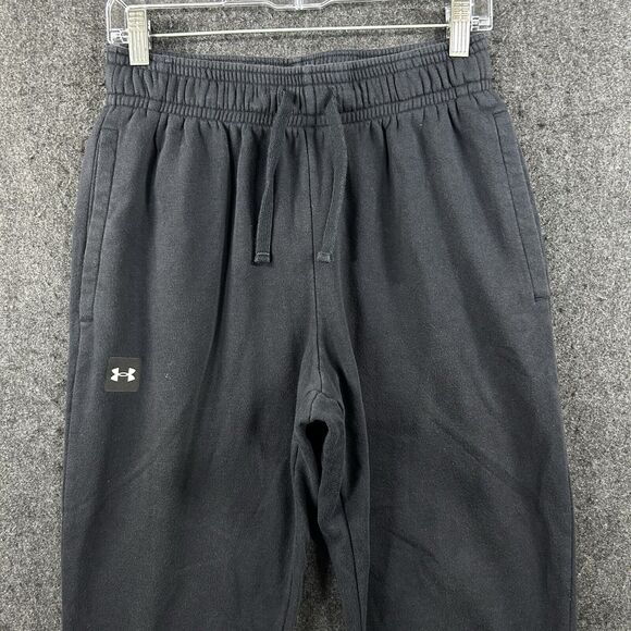 Under Armour Rival Joggers Men's Medium Black Fleece Sweatpants Coldgear UA - Picture 2 of 13